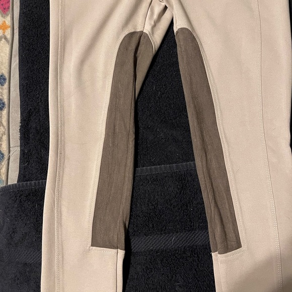 BCBG Riding Pants.  Tan with dark brown patches. Waist size 26. - Picture 10 of 16